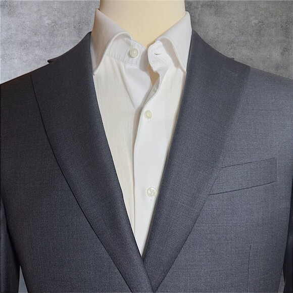 $395 Ralph Lauren Men's 42S Gray Wool Blazer Sport Coat Two Button 1-Vent Jacket - Picture 3 of 13
